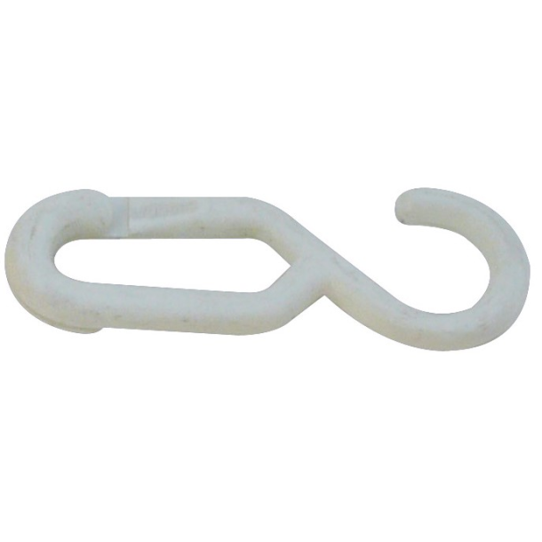 Plastic barrier chain links | hook link | 8 mm thick | yellow